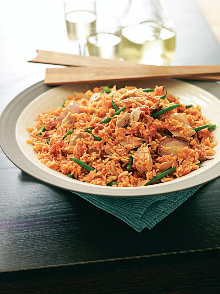 Tomato and tuna pilaf