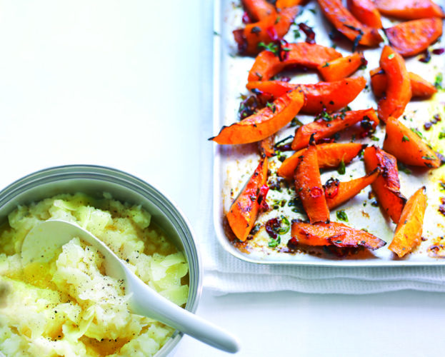 Chilli and thyme roasted butternut squash