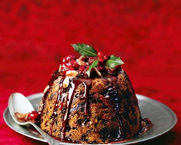 Stem ginger Christmas pudding