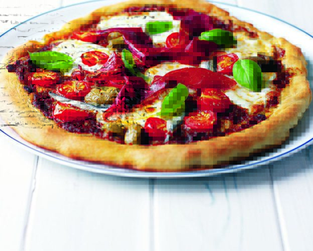 Mediterranean pizza