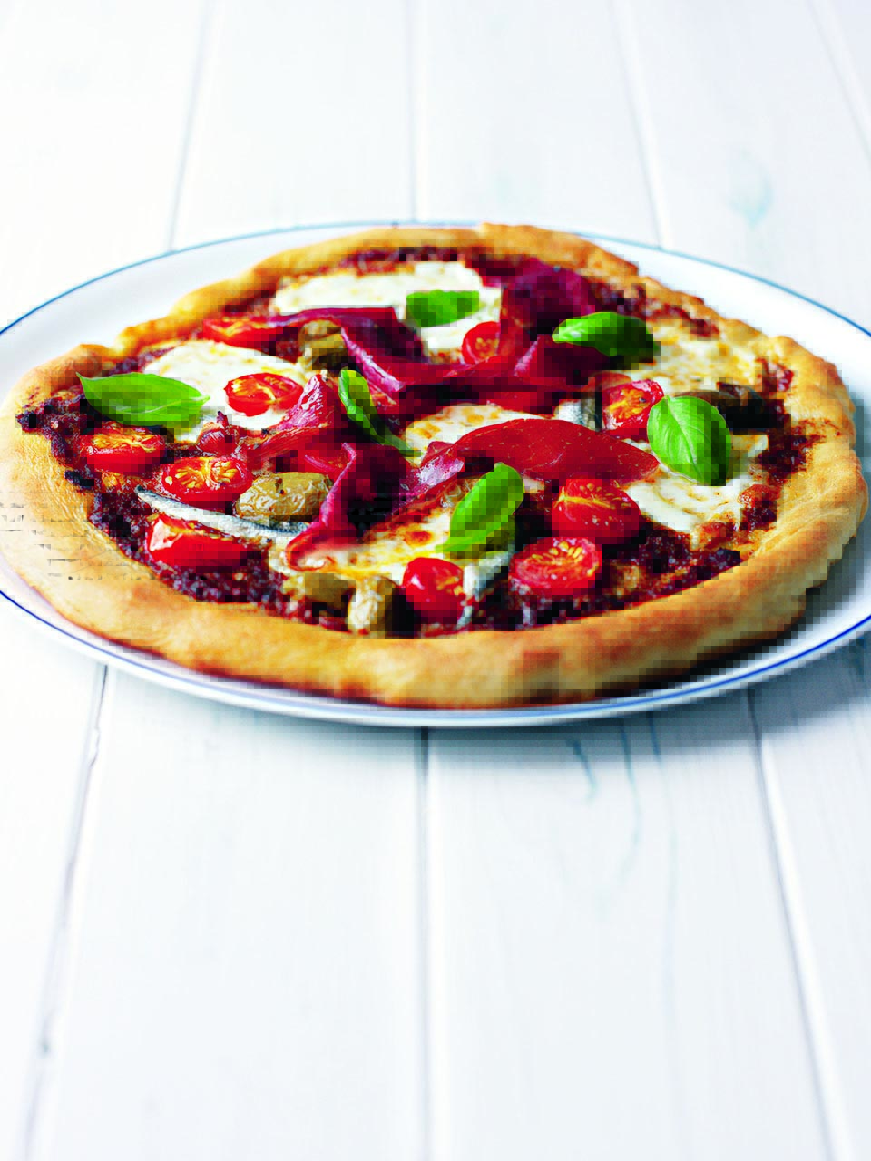 Mediterranean Pizza Recipe Delicious Magazine