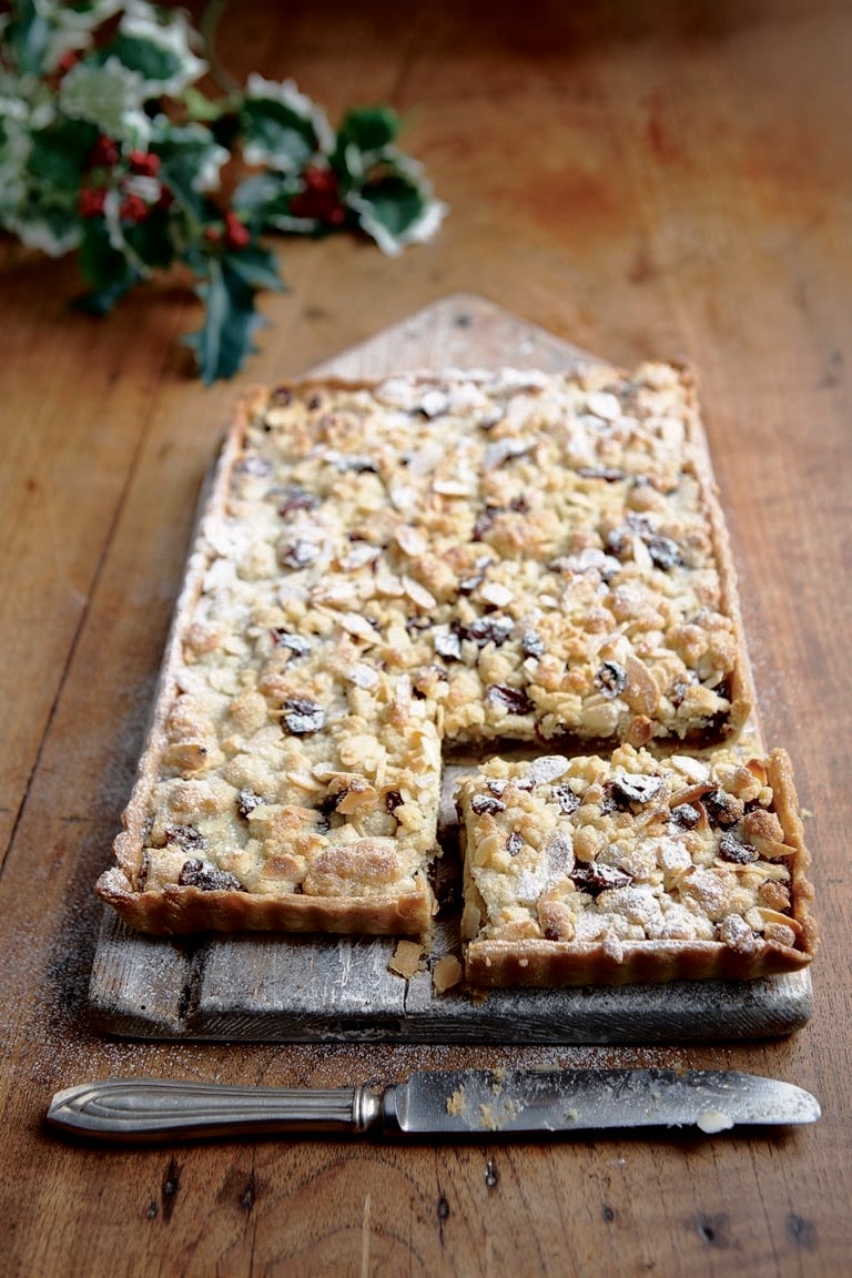 Mincemeat streusel tart