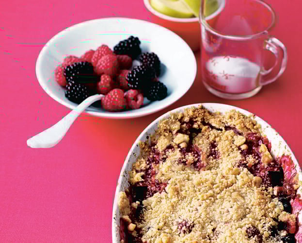 Classic crumble mix with four different filling ideas