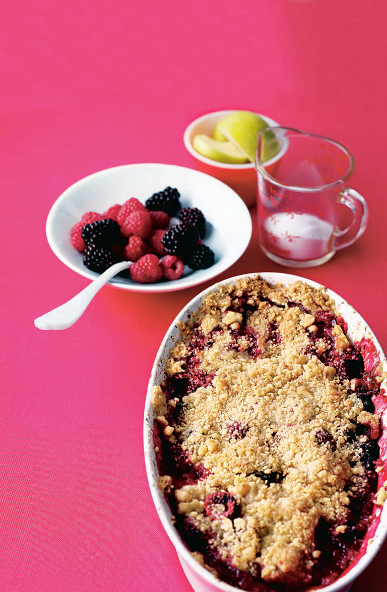 Classic crumble mix and four filling ideas