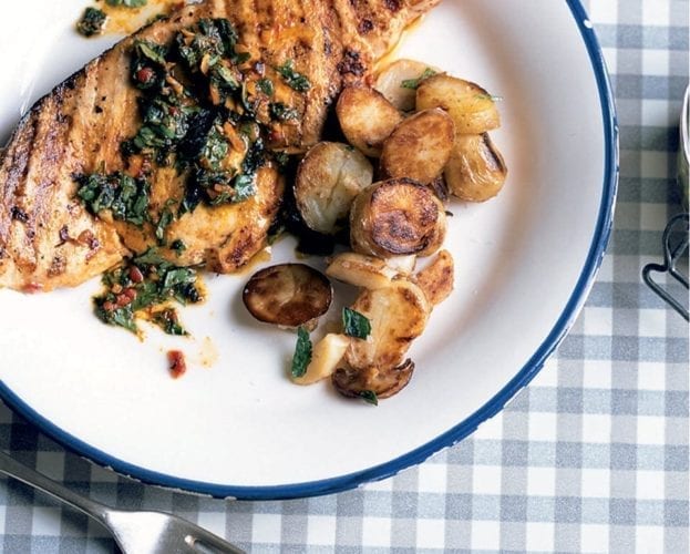 Swordfish steaks with chermoula