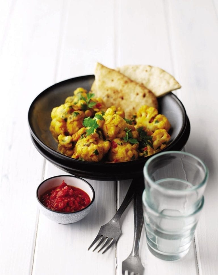 Cauliflower and coconut dhal