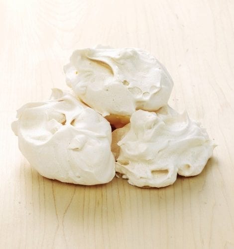 Blackberry and hazelnut meringue ice cream sundaes
