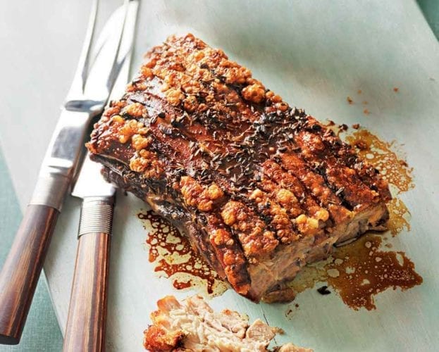 Roast pork belly with foolproof perfect crackling