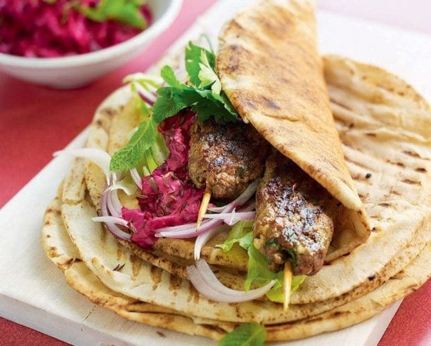 Cumin-spiced mushroom gyros