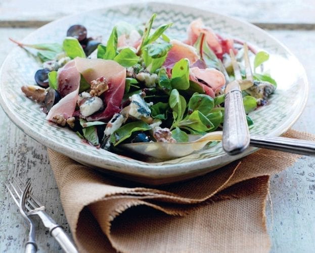 Stilton, walnut and chicory salad