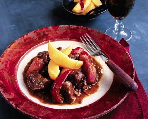 Spiced quince compote