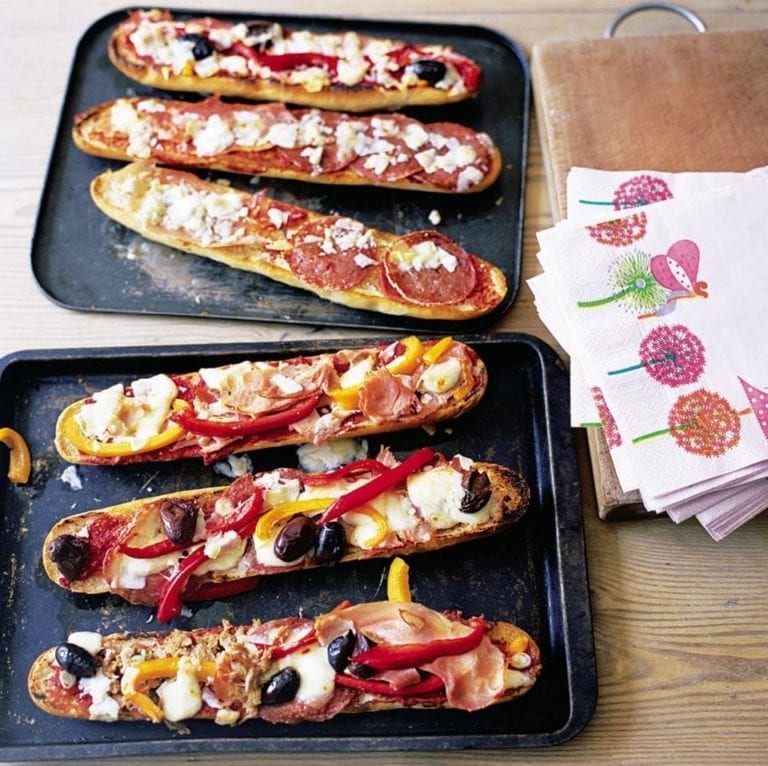 Baguette pizzas