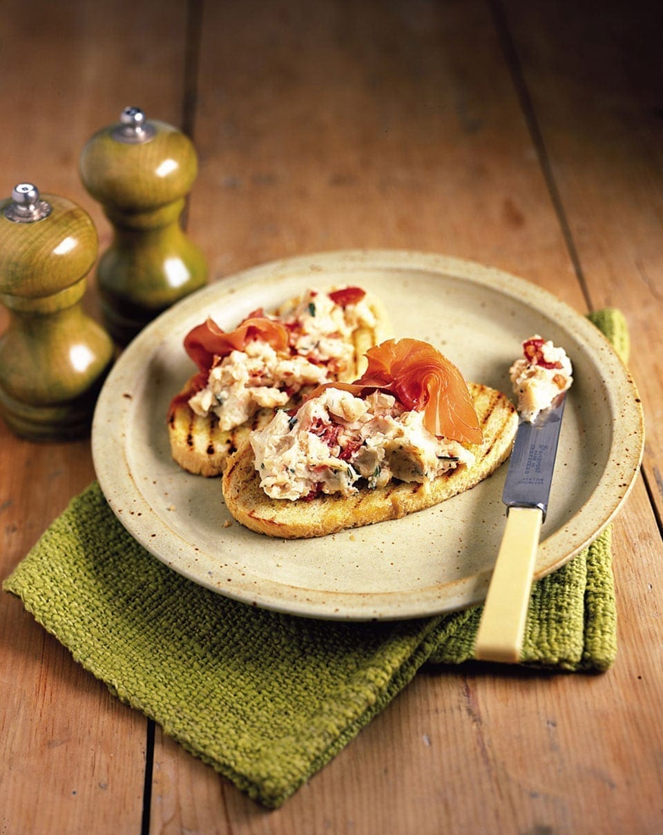 Cannellini beans and rosemary on bruschetta recipe | delicious. magazine