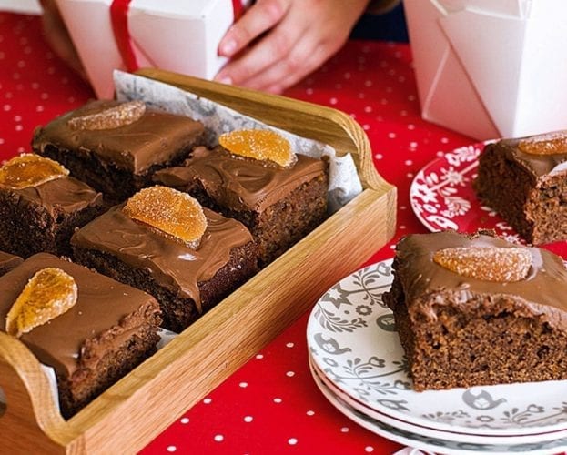 Chocolate and orange slice