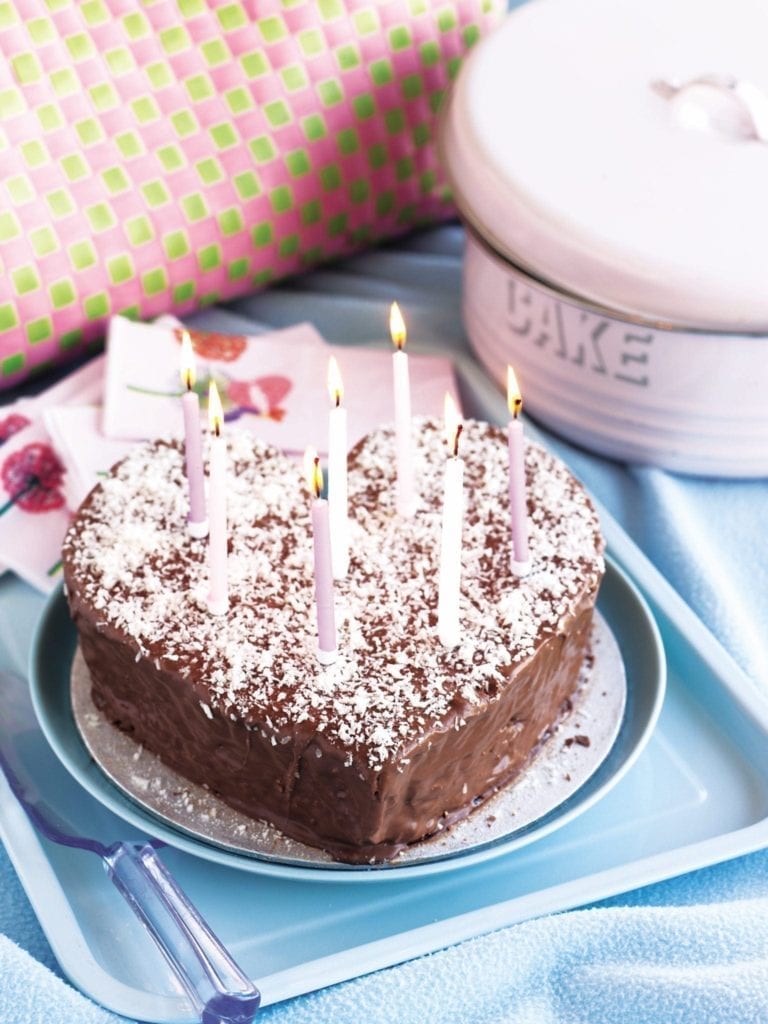 Easy coconut and chocolate cake