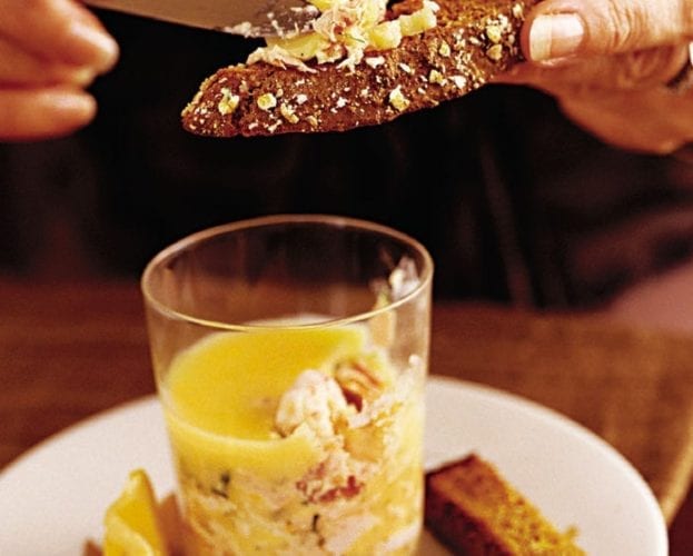 Grilled trout with fennel remoulade