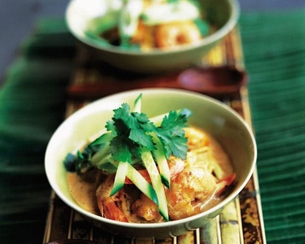 Easy prawn laksa