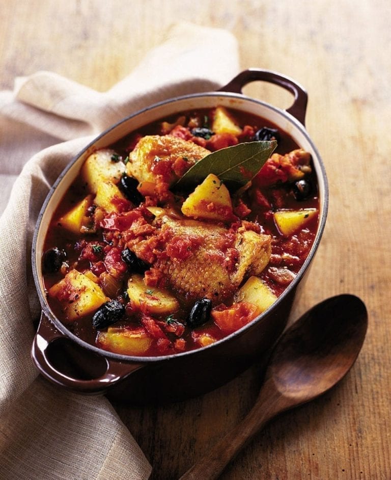 Spanish chicken and potato stew