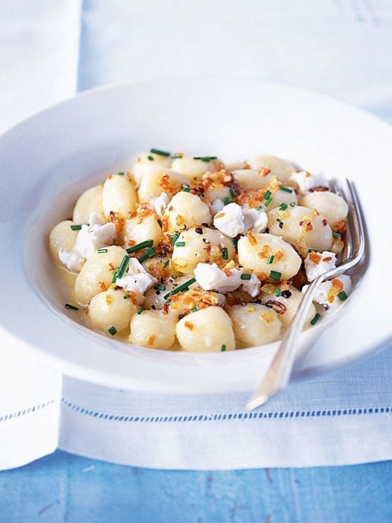 Gnocchi with goat’s cheese and chives