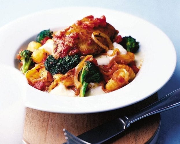 Chicken, tomato and mozzarella gnocchi