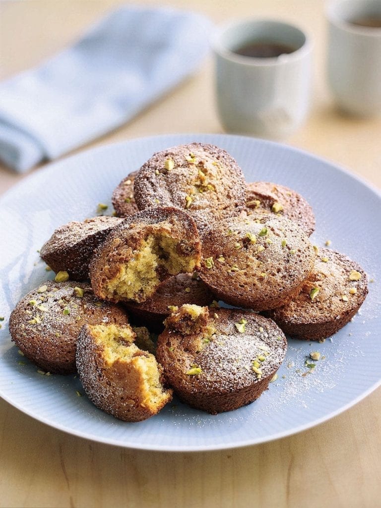 Fig and pistachio friands