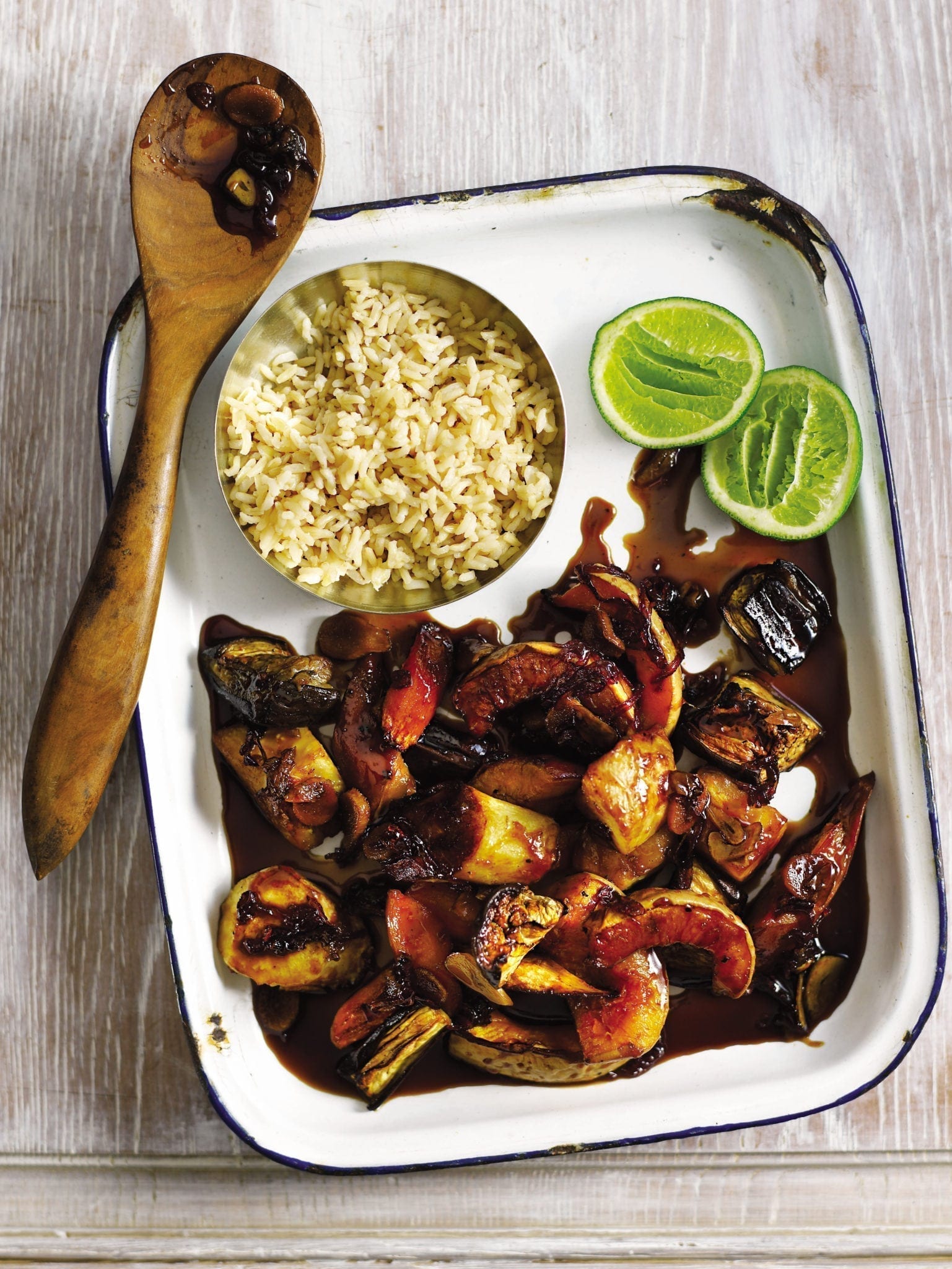 image of Caramel Soy Roasted Vegetables recipe by Delicious Magazine