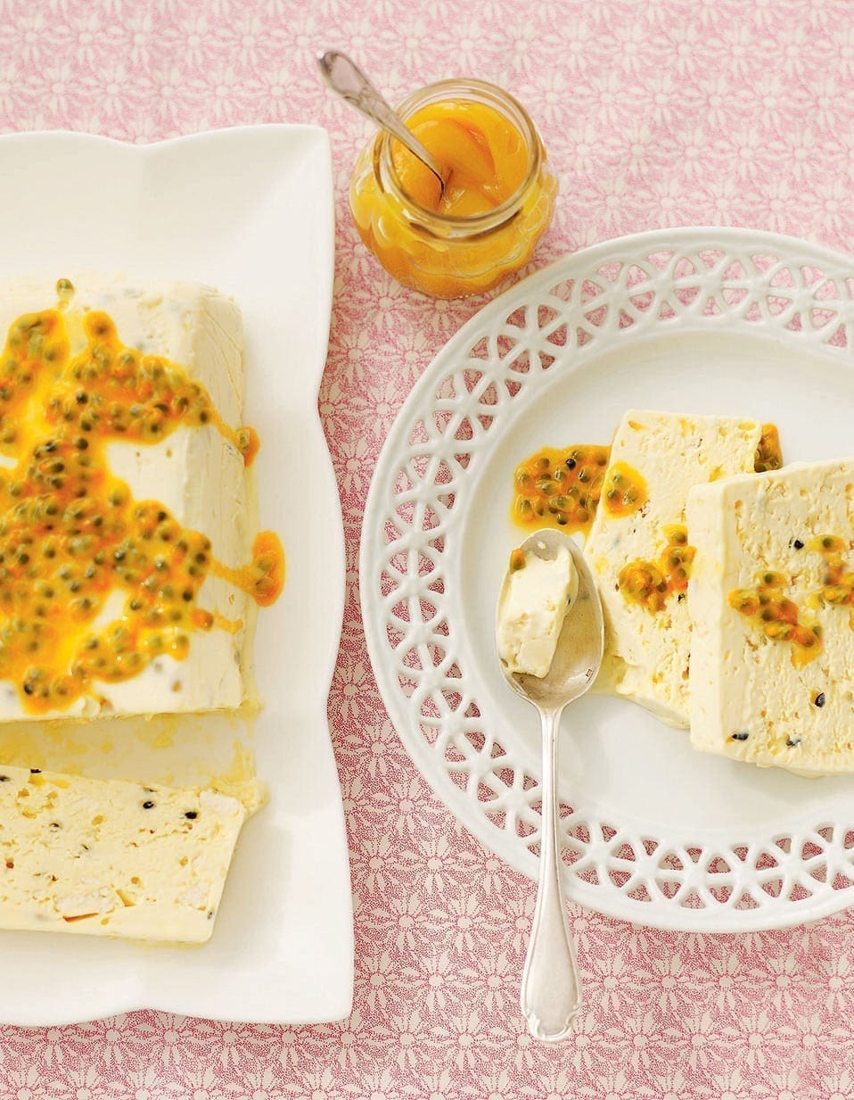 Lemon curd and passion fruit ice cream recipe delicious. magazine
