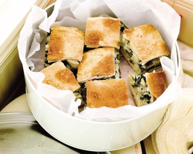 Spinach and feta tart