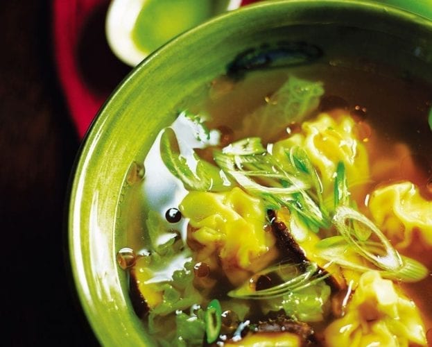 Pork and prawn wonton soup