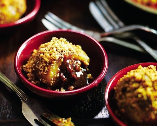 Steamed rice flour cakes (puto) with papaya compote