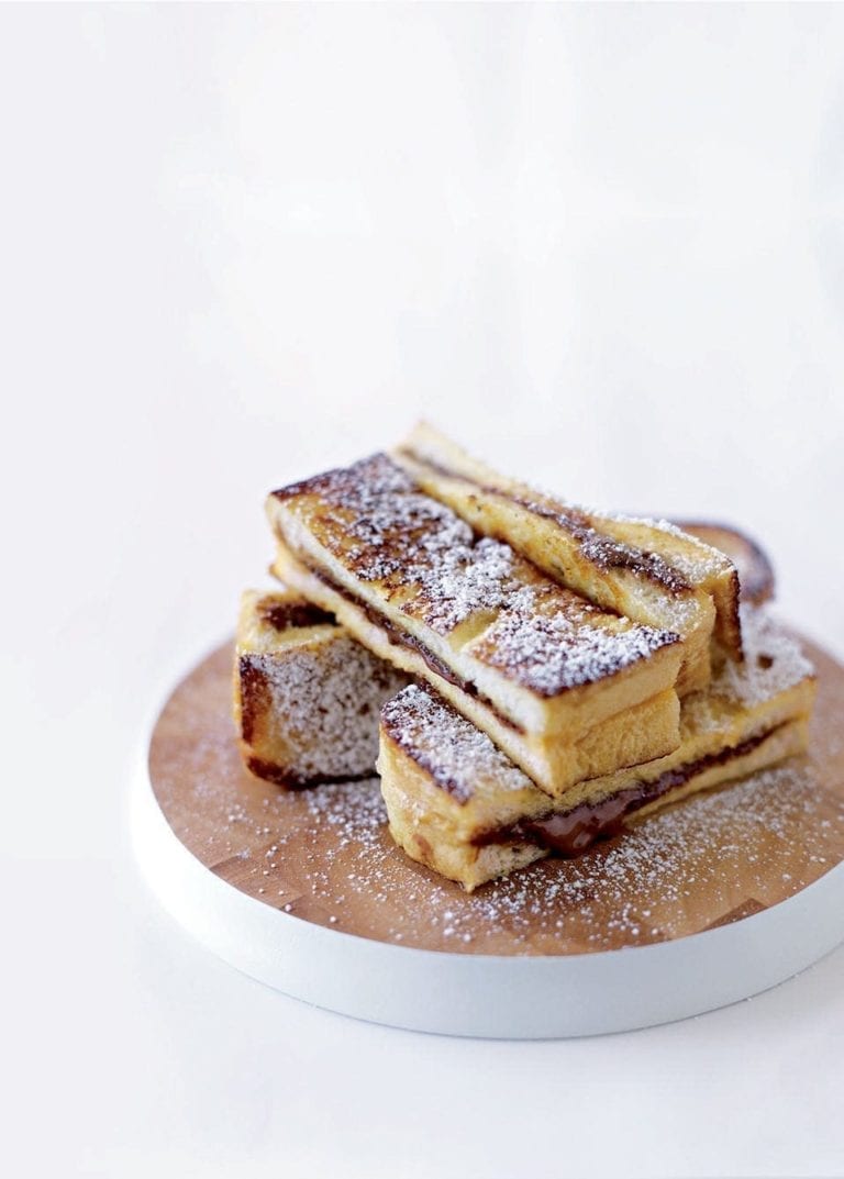 Chocolate-filled French toast