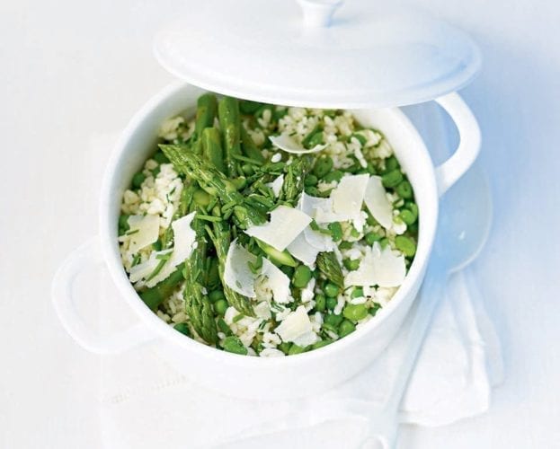 Summer vegetable risotto