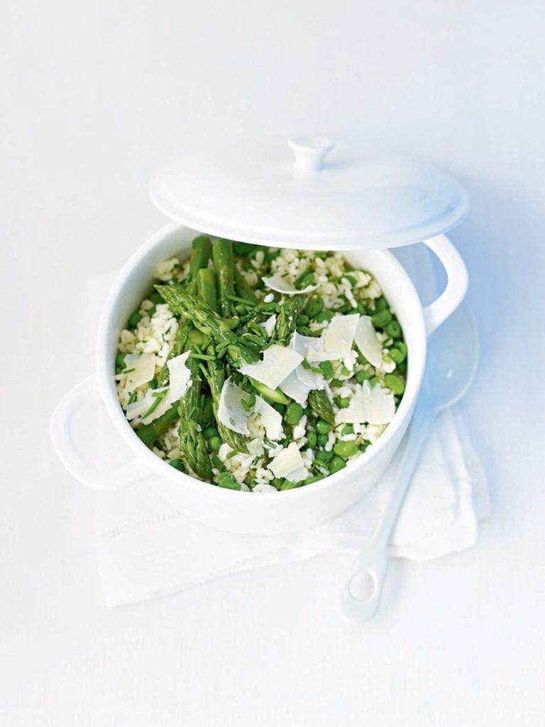 Summer vegetable risotto
