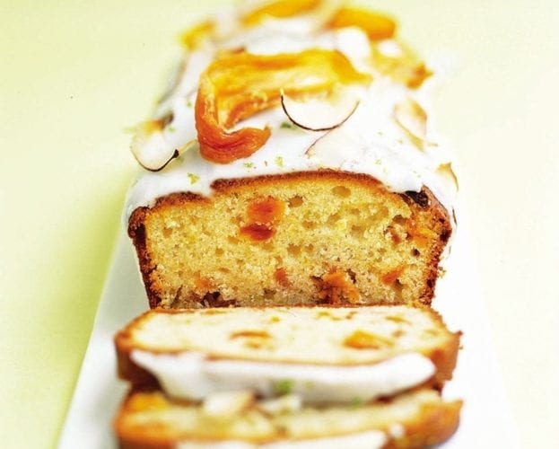 Mango and lime yogurt cake