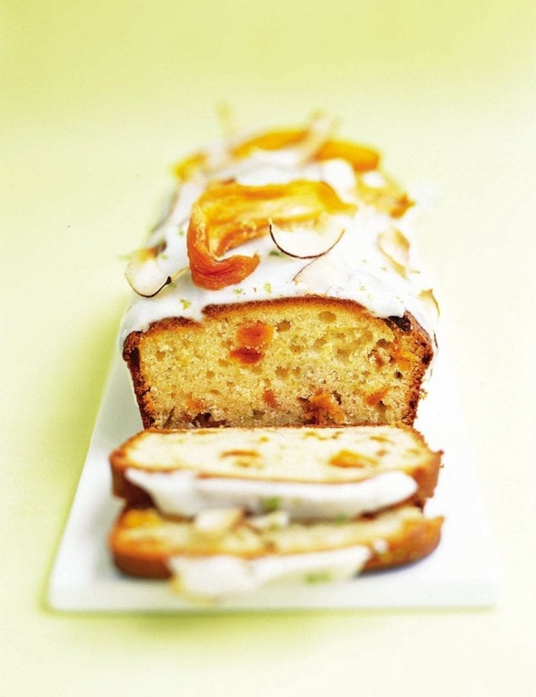 Mango and lime yogurt cake