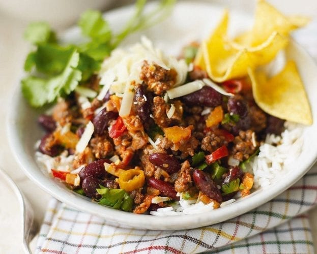 Spiced beef chilli
