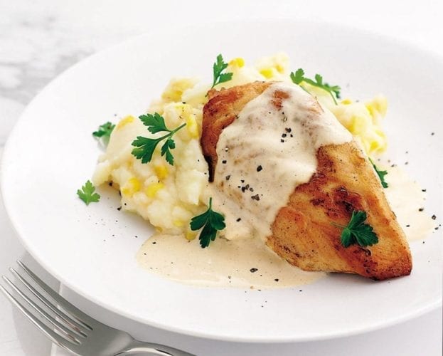 Kentucky-fried turkey tenders with cranberry hot sauce