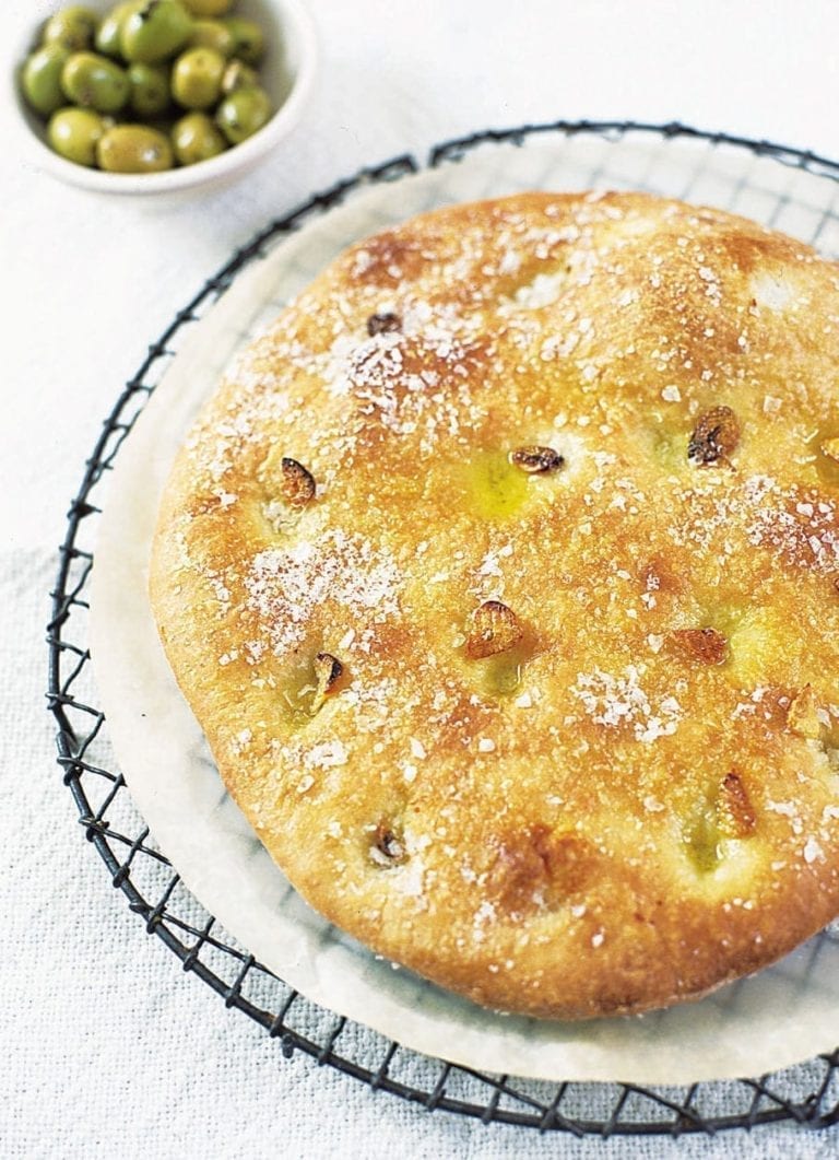 Garlic focaccia