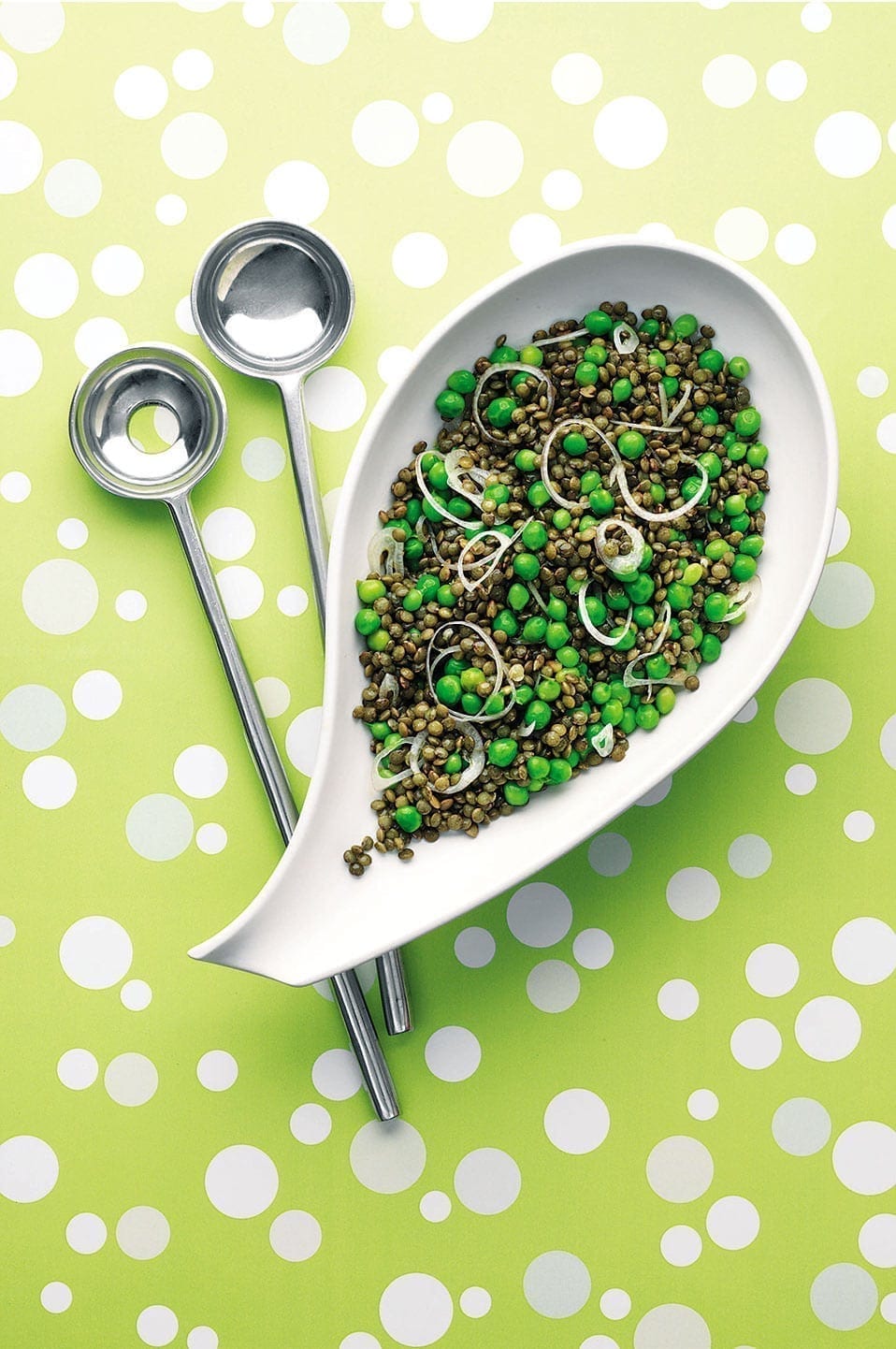 Warm pea and lentil salad recipe delicious. magazine