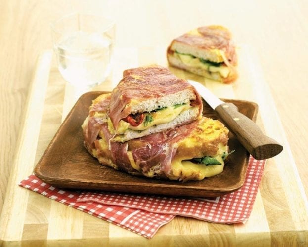 Italian turkey club sandwich