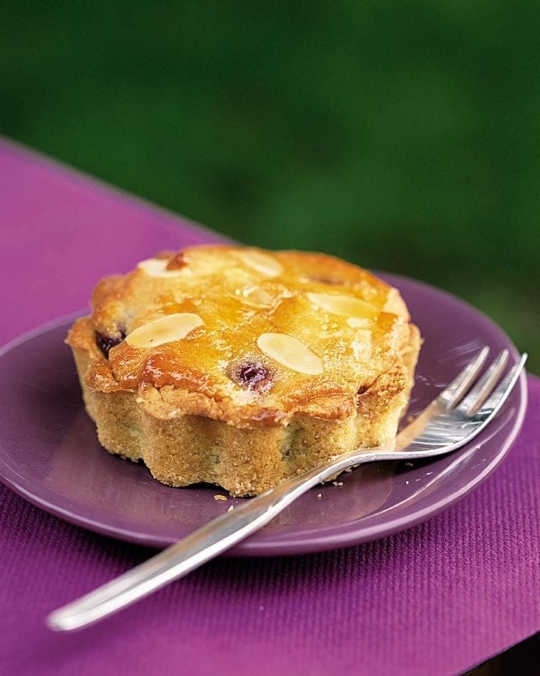 Cherry almond tartlets