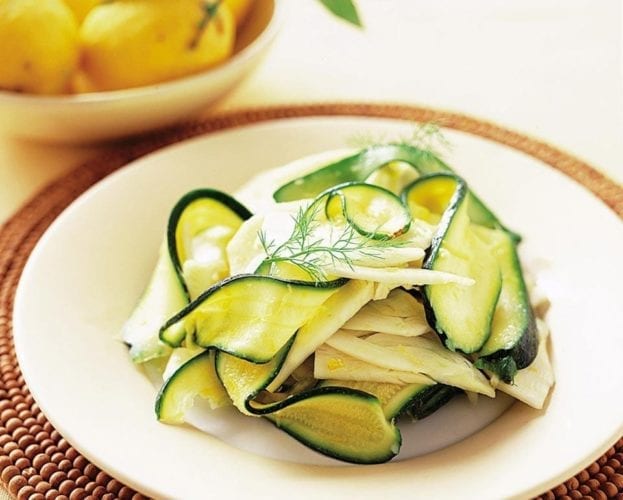 Courgette, fennel and potato salad