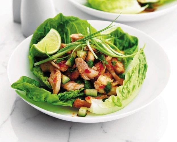 Sweet chilli chicken rolls