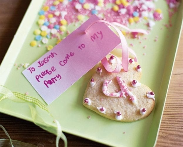 Biscuit party invitations