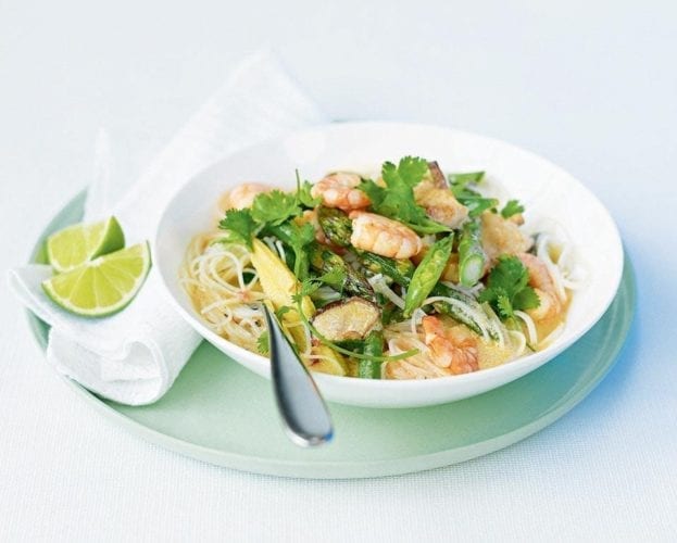 Quick prawn laksa