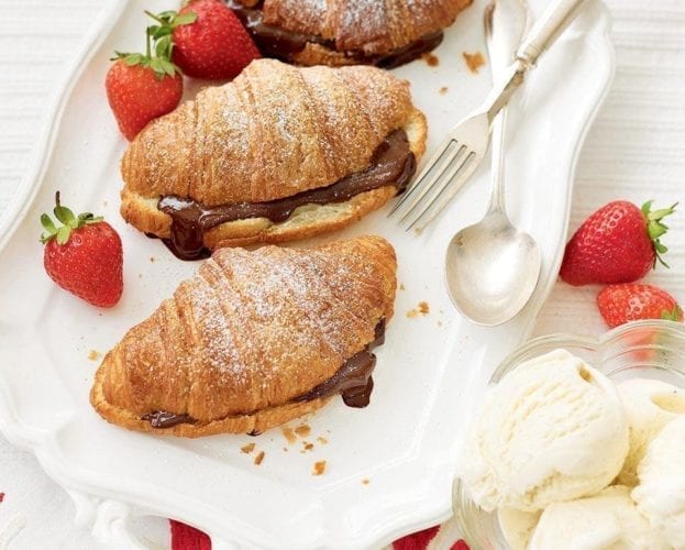 Apricot and pistachio cheat’s croissants