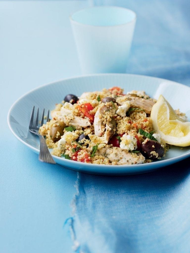 Chicken and feta couscous