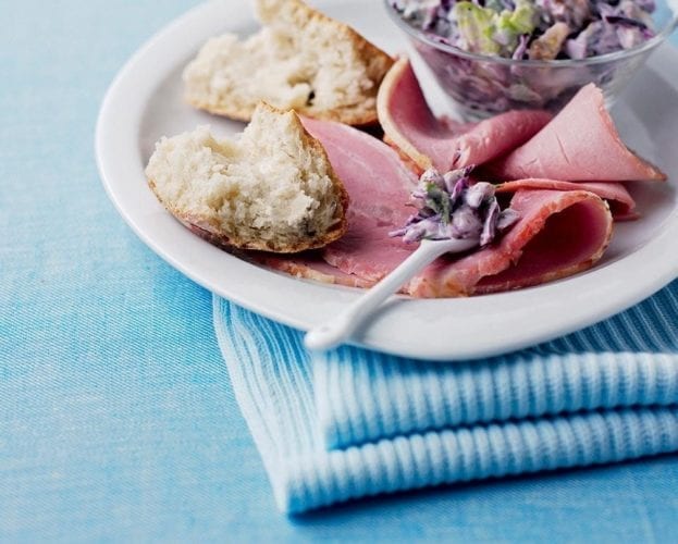 Waldorf slaw with ham