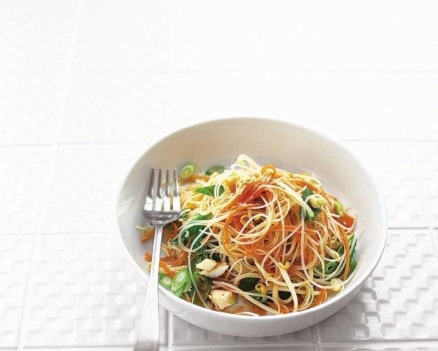Singapore-style crab noodles