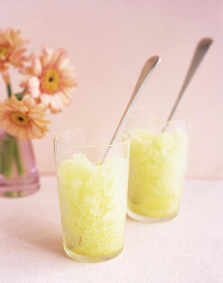 Lemon and lime granita